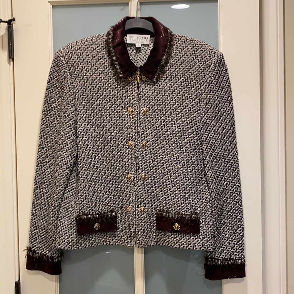 St. John Collection Vintage Sweater Jacket size 12